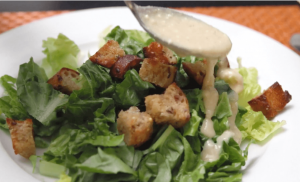 Caesar Salad with dressing